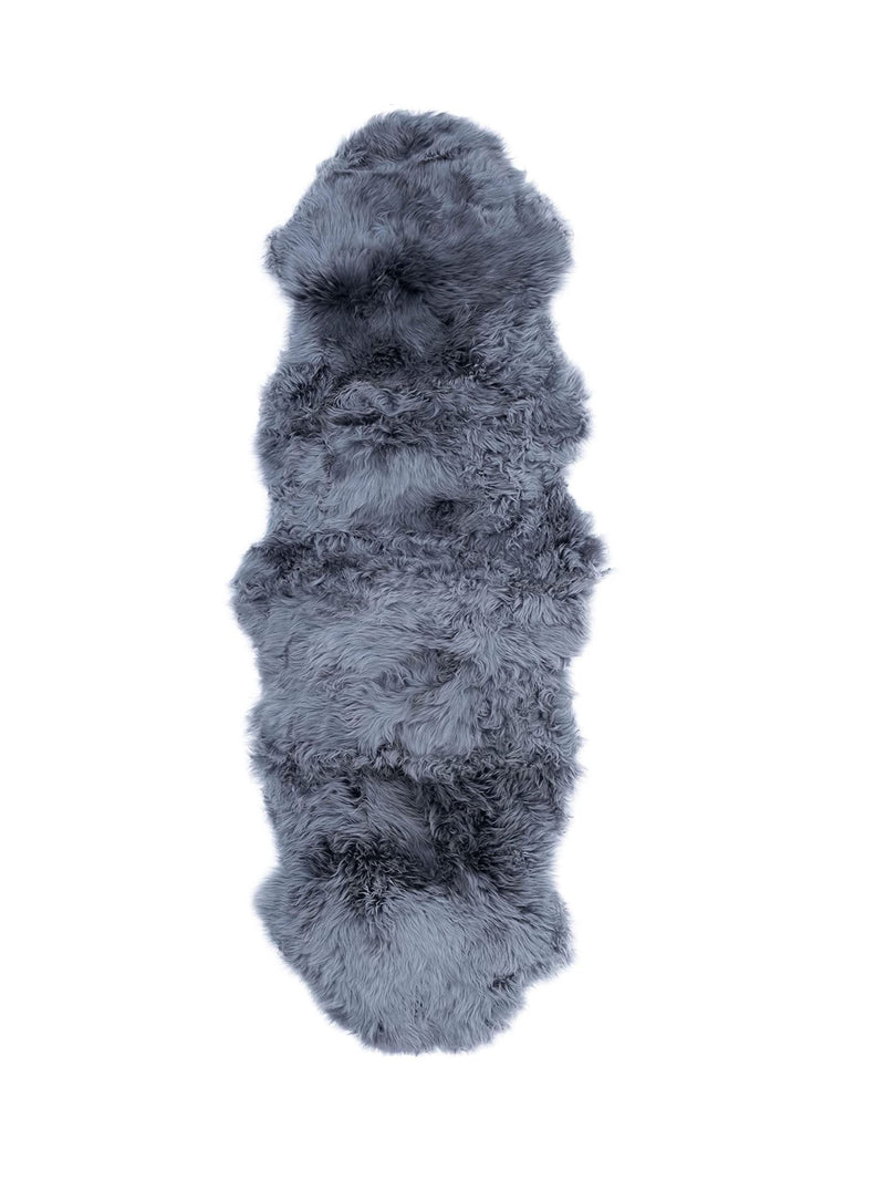 Naturally Sheepskins grey double sheepskin rug 180cm, UK version