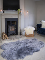 Next Naturally Sheepskins Grey New Zealand Double Sheepskin Rug 180x110cm- Buy online at McGrocer