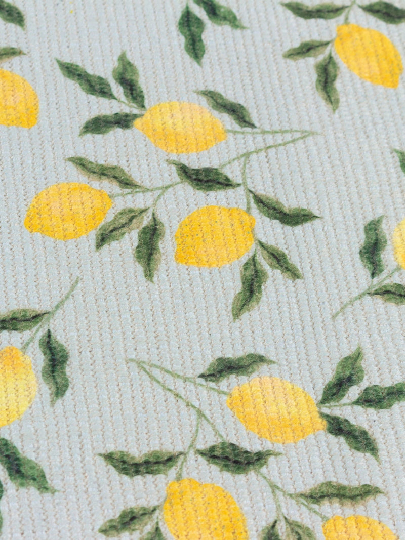 Furn Blue Lemons table runner 230cm, imported from the UK