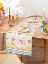 Next Furn Orange Honeysuckle Fabric Table Runner 230cm x 35cm- Buy online at McGrocer