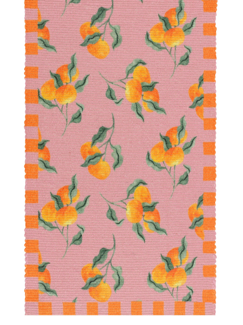 Furn pink oranges table runner 180cm x 35cm, UK version