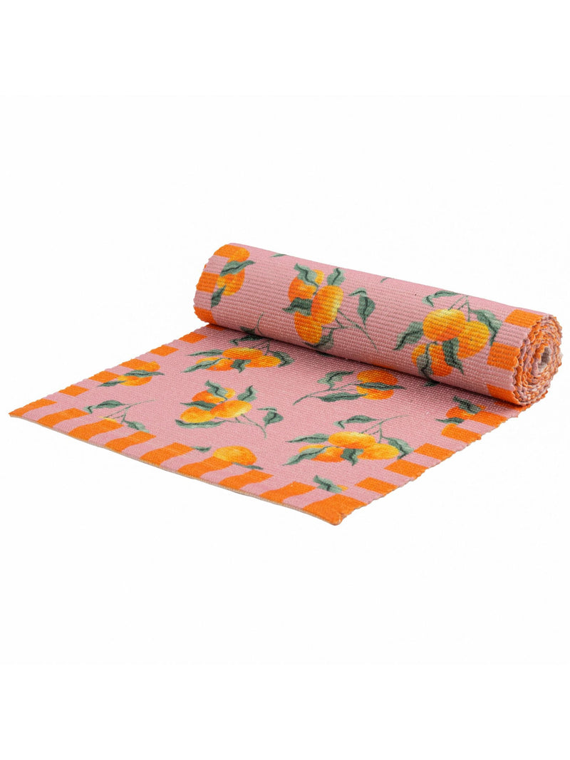 Furn pink oranges table runner 180cm x 35cm, UK version