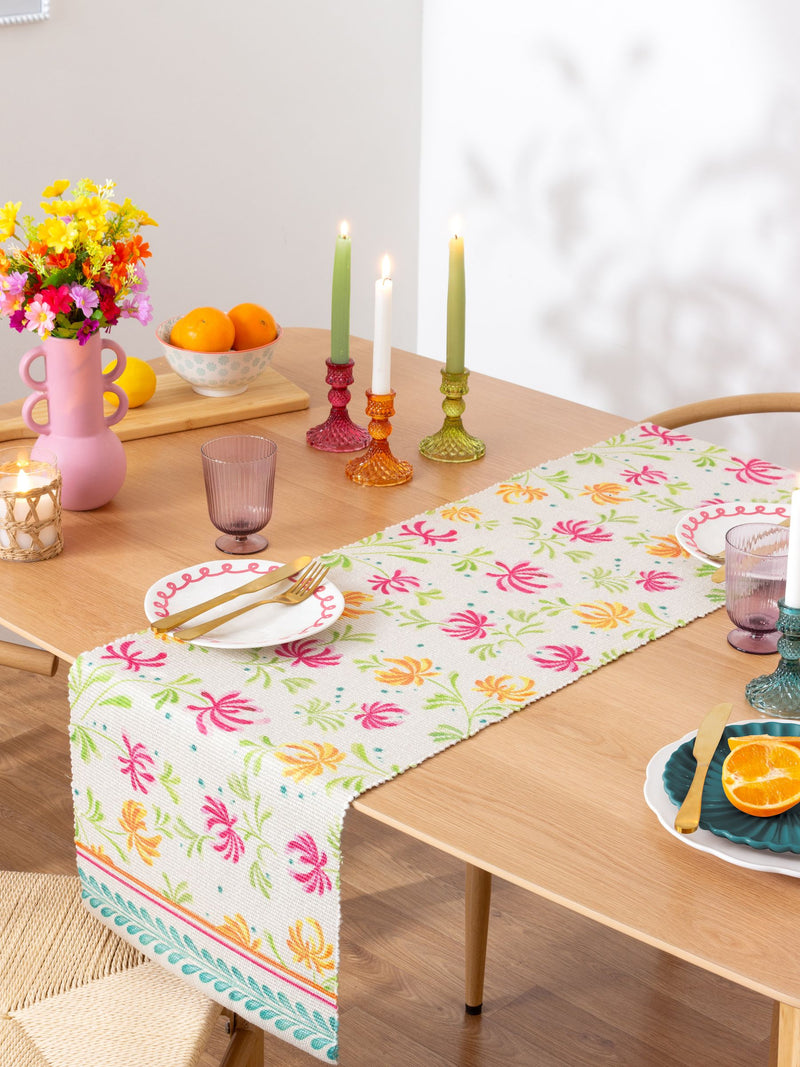 Furn Orange Honeysuckle table runner 180cm x 35cm - British product