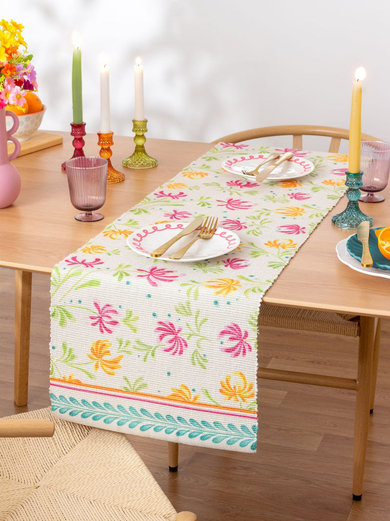 Furn Orange Honeysuckle table runner 180cm x 35cm - British product