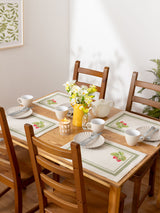 Next Evans Lichfield Green Strawberry Set of Placemats 46x36cm- Buy online at McGrocer