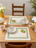 Evans Lichfield Green Strawberry placemats 46x36cm - British product