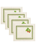 Evans Lichfield Green Strawberry placemats 46x36cm - British product