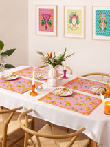 Next Furn Pink Oranges Table Placemats Set of 4- Buy online at McGrocer