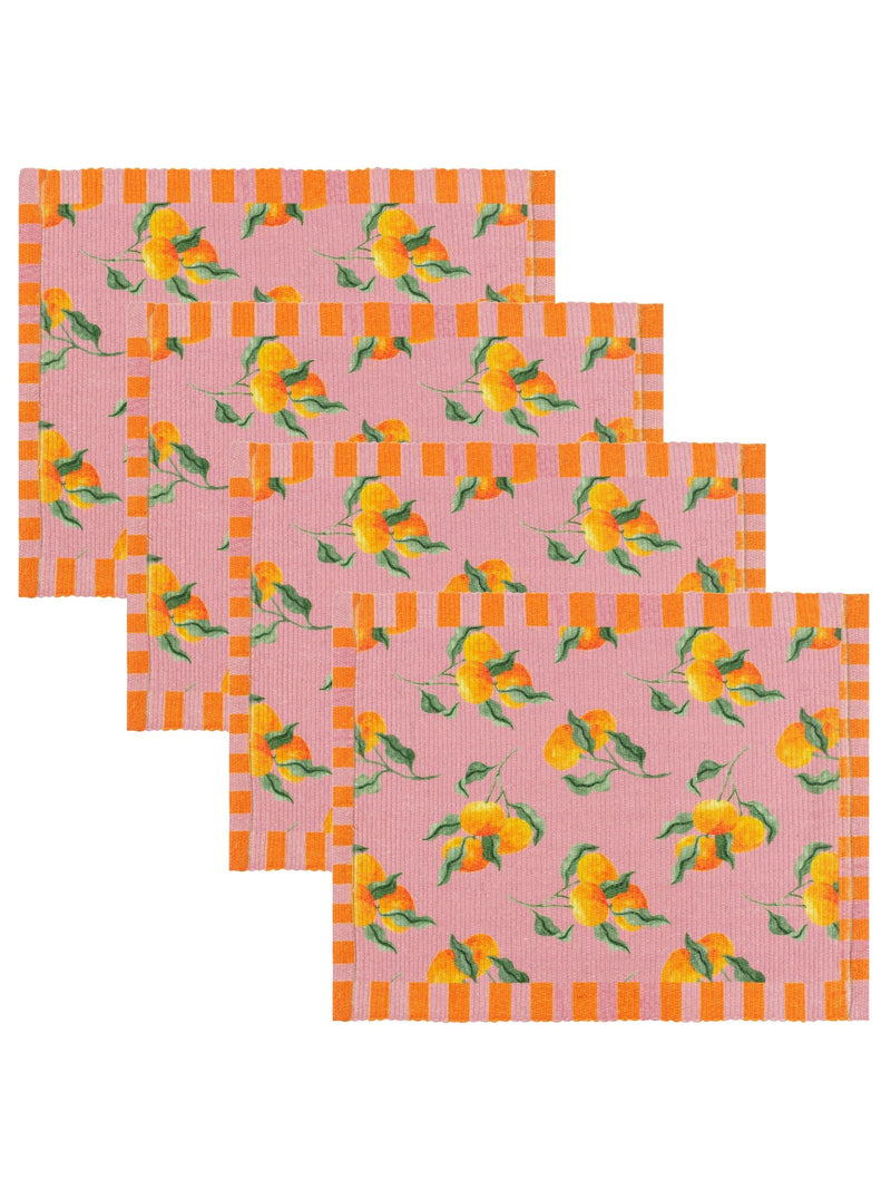 Furn Oranges table placemats set of 4 - British product