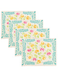Furn Orange Honeysuckle table placemats set of 4 - British product