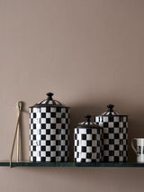 Next Rockett St George Set of 3 Black/White Checkerboard Storage Tins- Buy online at McGrocer