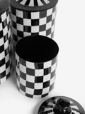 Rockett St George storage tins set of 3 checkerboard - British product