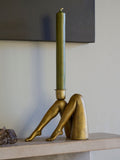 Rockett St George Gold Leg Taper Candle Holder