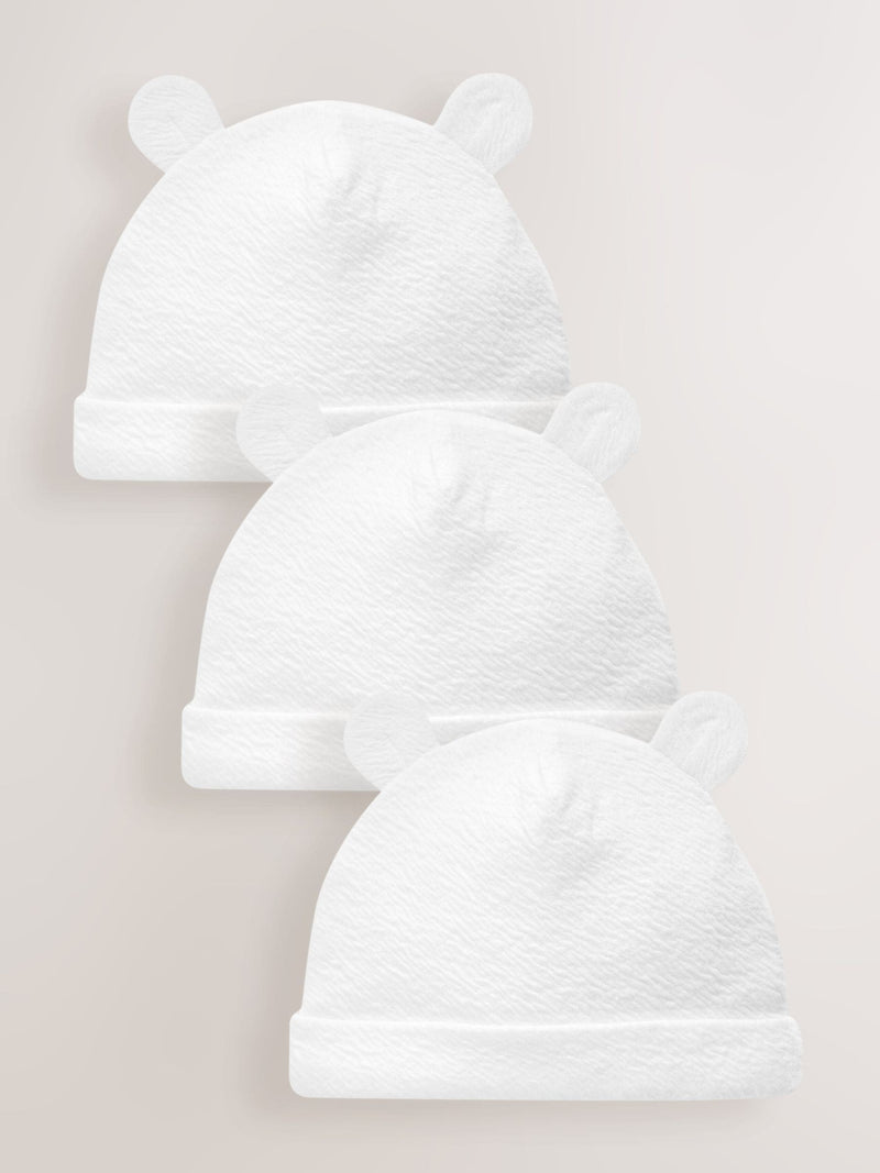 White beanie baby hats 3-pack, UK version