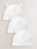 White beanie baby hats 3-pack, UK version