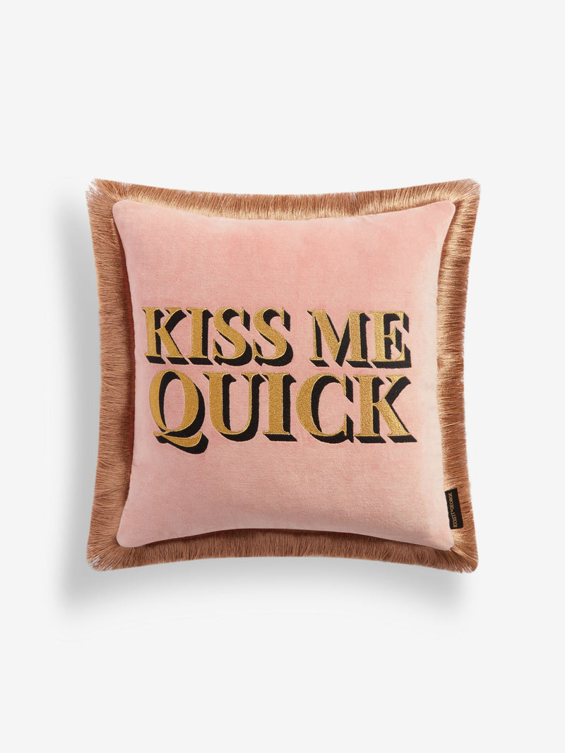Rockett St George Kiss Me Quick cushion 45x45cm, imported from the UK