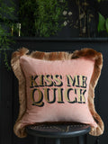 Rockett St George Kiss Me Quick cushion 45x45cm, imported from the UK