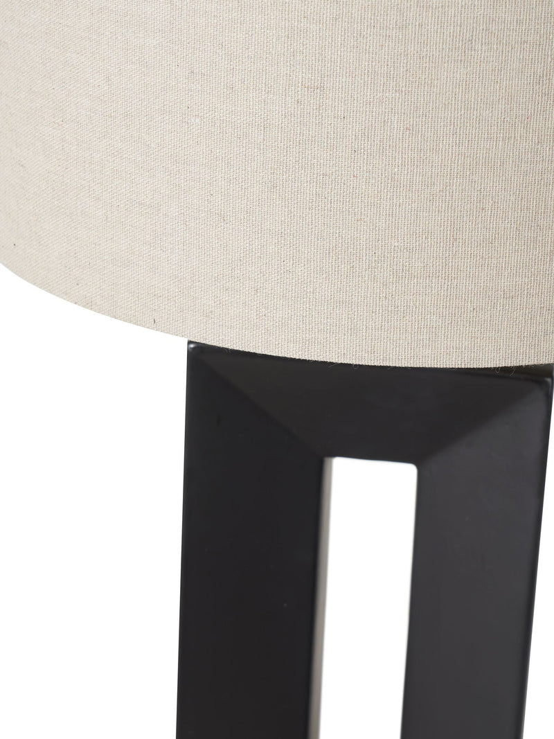 Black Block ceramic tall table lamp 58cm, UK version