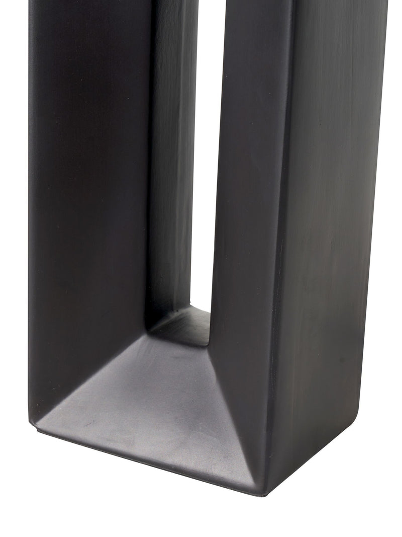 Black Block ceramic tall table lamp 58cm, UK version