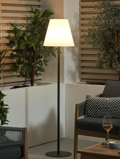 Next Pacific Grey Metal Outdoor Floor Lamp- Buy online at McGrocer