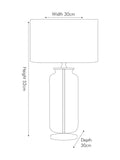Pacific Gold Vivienne ombre glass table lamp 52cm - British product