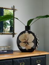 Next Rockett St George Black Large Floral Ceramic Vase- Buy online at McGrocer