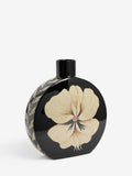 Rockett St George black floral large vase, imported from the UK