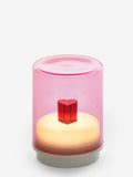 Indigo Owl pink small gem wireless table lamp, imported from the UK