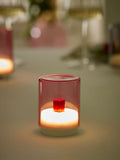Indigo Owl pink small gem wireless table lamp, imported from the UK