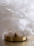 Lipsy white feather touch switch table light 21cm - British product