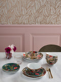 Clarke & Clarke Passiflora porcelain dinner set, 12 pieces - British product