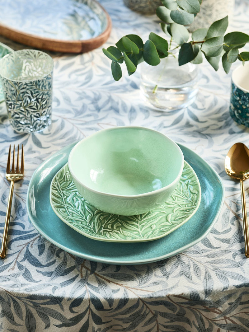 Clarke and Clarke Teal Blue Willow Boughs 12 piece dinner set - British product
