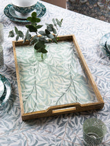 Next Clarke and Clarke Dove Grey William Morris Designs Willow Boughs Wooden Tray, Serving Tray, 44.5 x 29 cm- Buy online at McGrocer