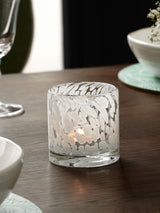 Next Nina Campbell White Confetti Glass Tea Light Candle Holder- Buy online at McGrocer