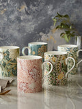 Morris & Co. Apple pattern mug set of 6, imported from the UK
