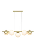Nordlux Brass Lilly 5-spot pendant light - British product