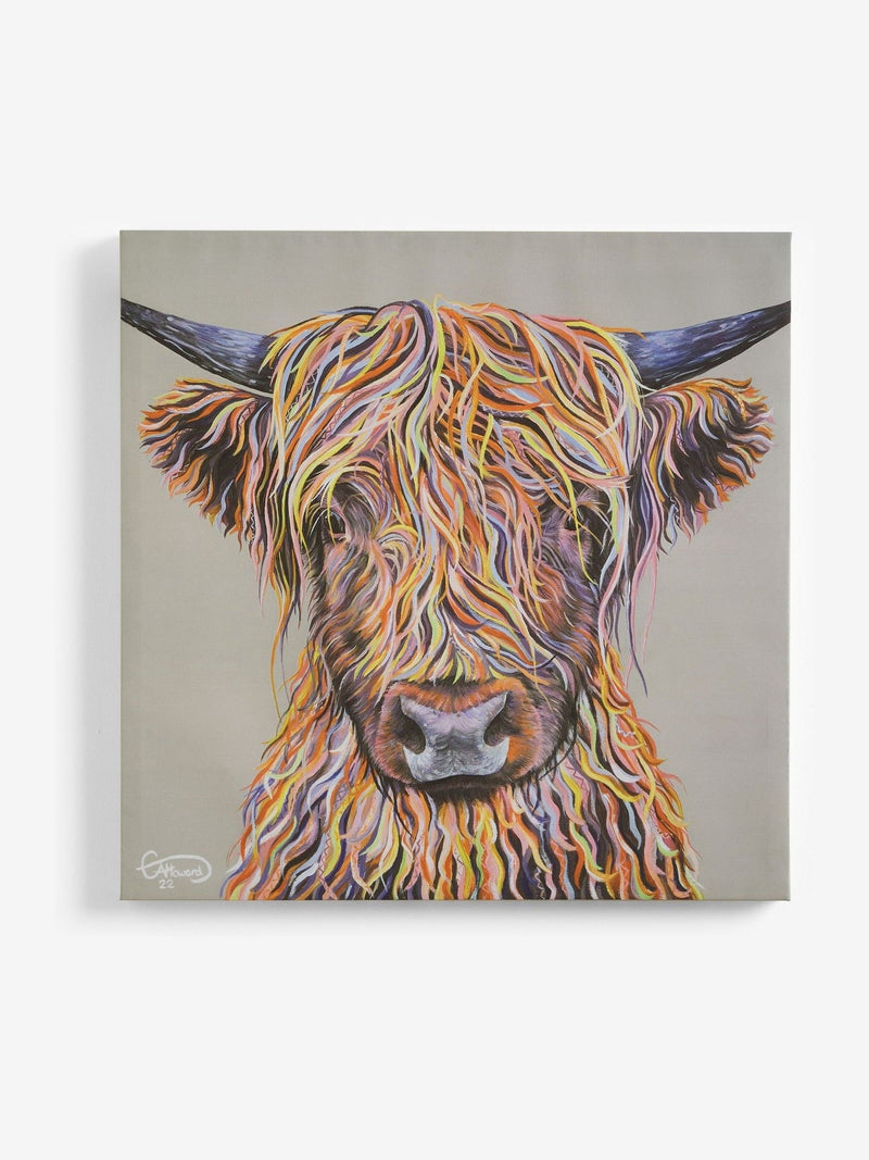Emily Howard Highland Cow Canvas Wall Art Medium, imported from the UK