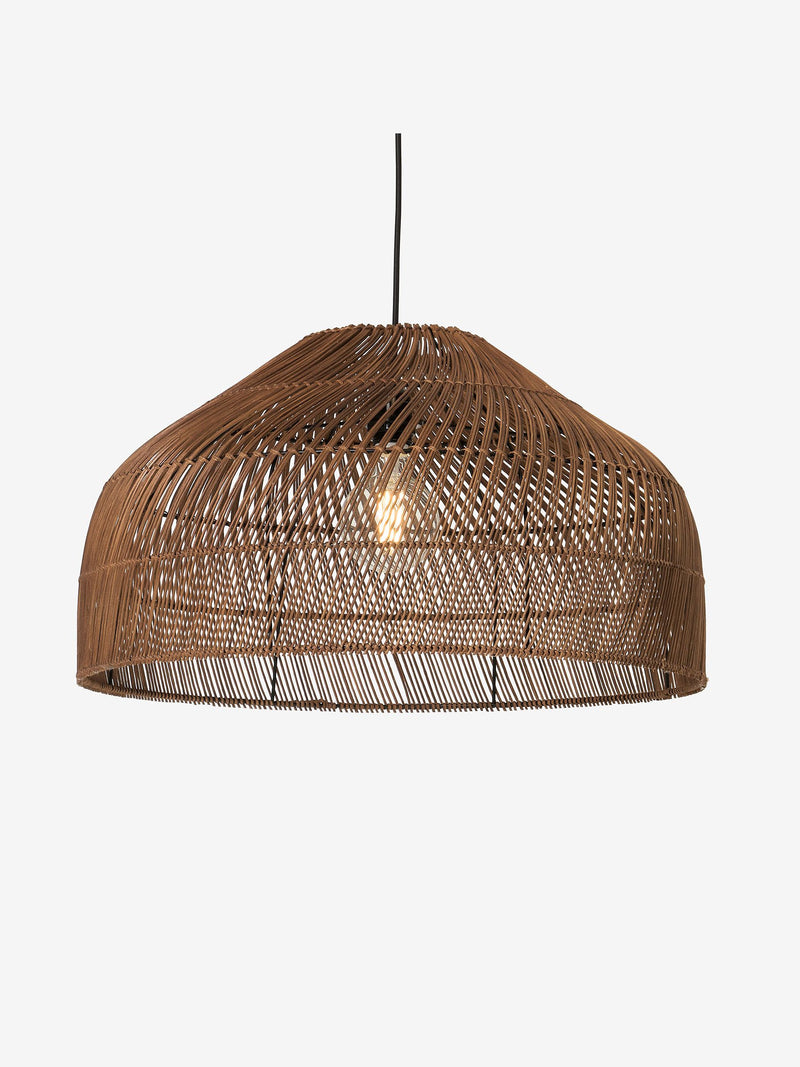 MADE.COM dark rattan large lamp shade (British brand)
