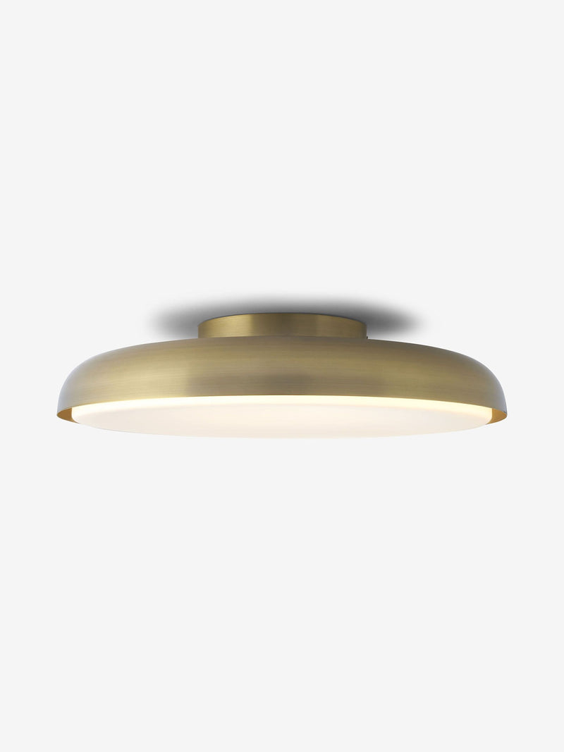 MADE.COM Nura flush ceiling light in brass - British product