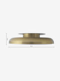 MADE.COM Nura flush ceiling light in brass - British product