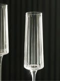 Clear Collins champagne flutes set of 4 (British brand)