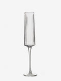 Clear Collins champagne flutes set of 4 (British brand)