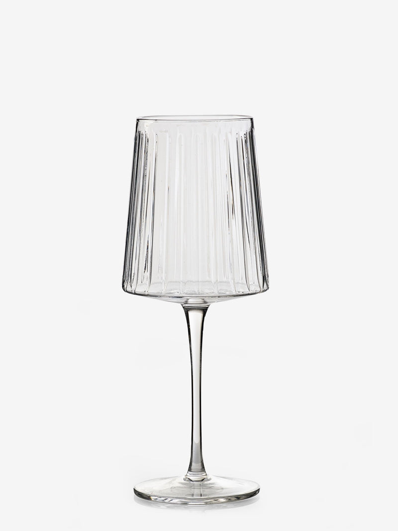 Clear Collins wine glasses set of 4 with 22.5cm height (British brand)