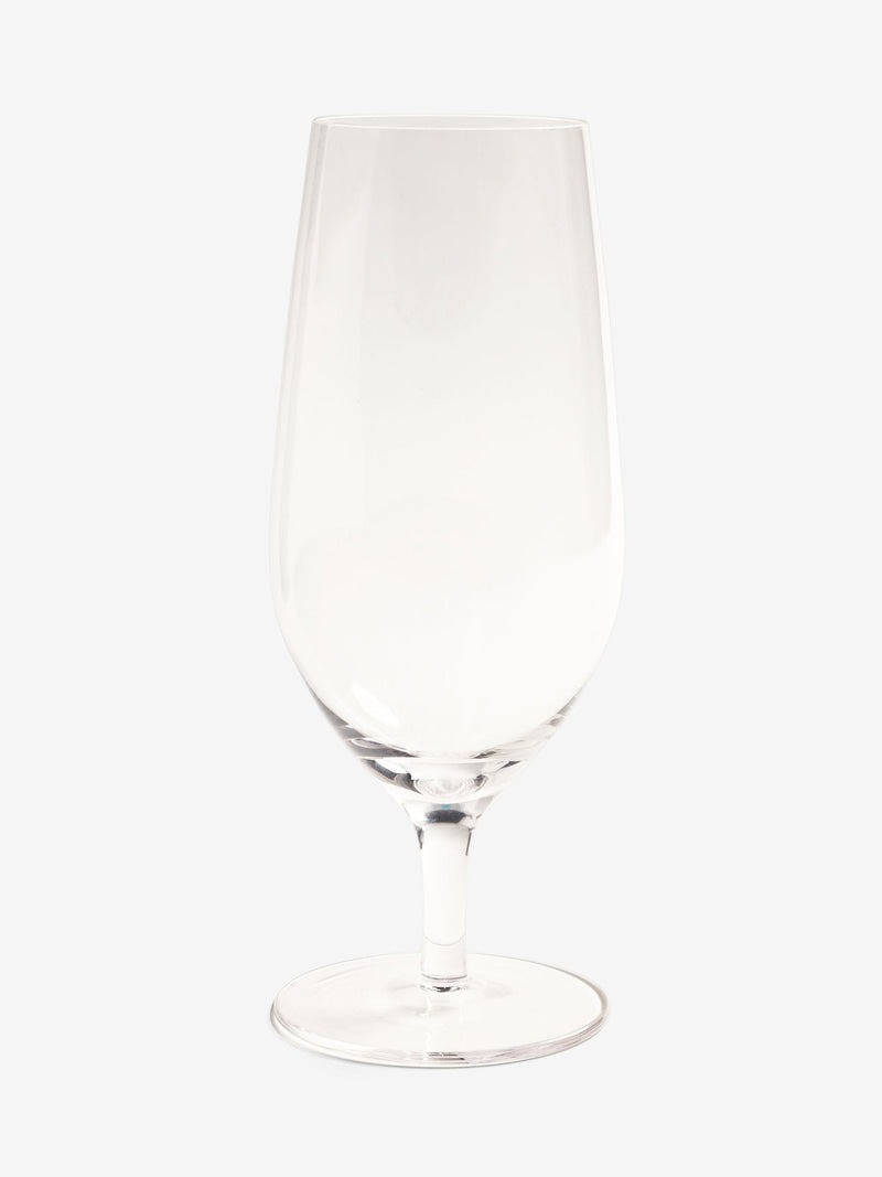 Clear Nova footed pint beer glasses set of 4, imported from the UK