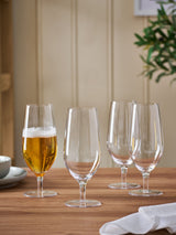 Next Nova Footed Pint Beer Glasses Set of 4- Buy online at McGrocer