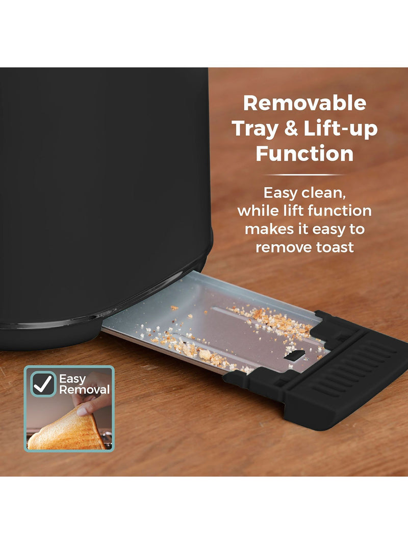 Tower Black Scandi 2 Slice Toaster (British brand)