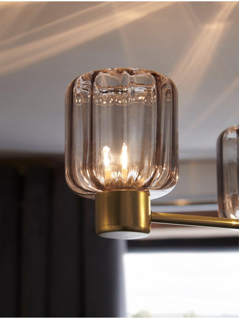 Jensen ceiling light 3 light flush fitting 42cm - British product