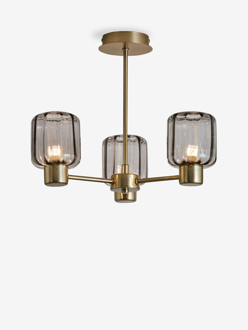 Jensen ceiling light 3 light flush fitting 42cm - British product