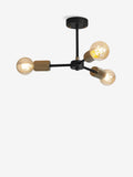 Black Houston flush fitting ceiling light 56.5cm diameter (British brand)
