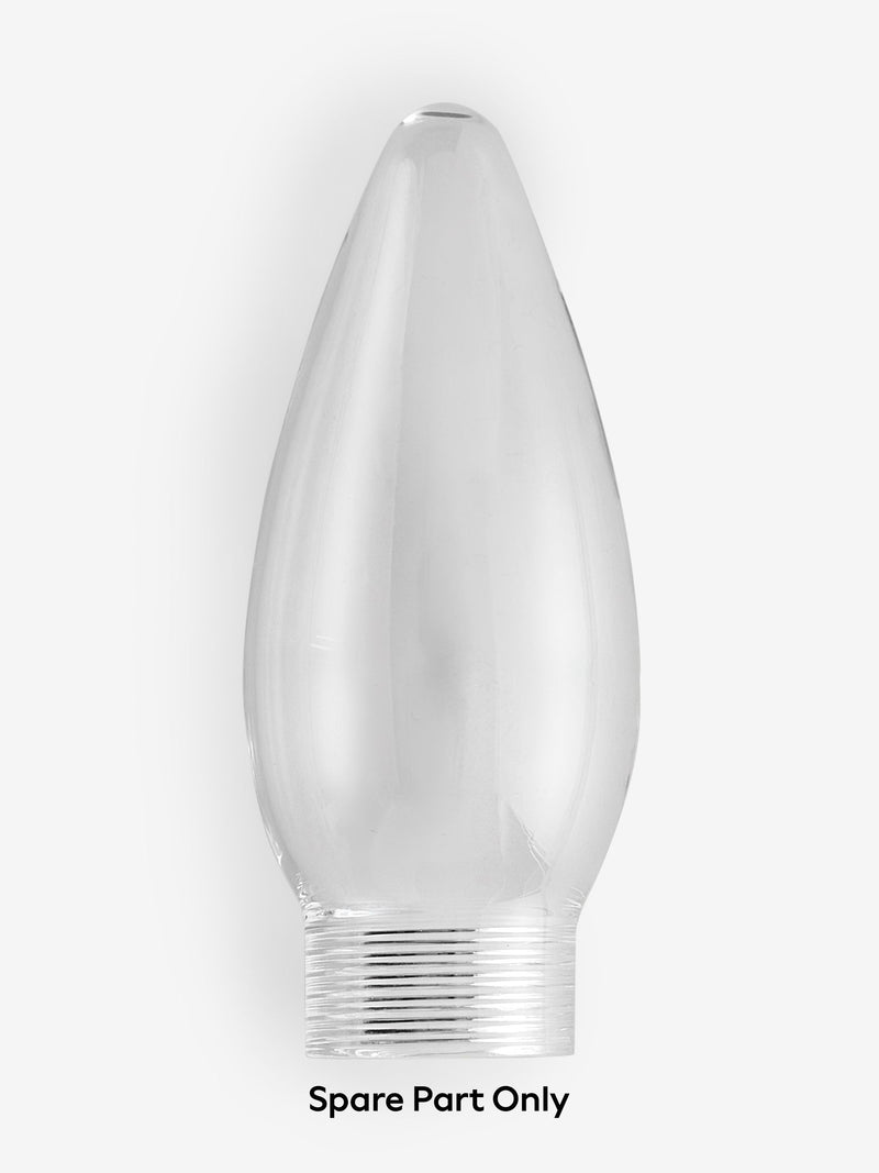 Clear Jackson spare glass for bulb 959992 9.5cm height (British brand)